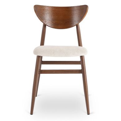 Стул MEBEL ELITE BRAGA Беж/Орех фотография