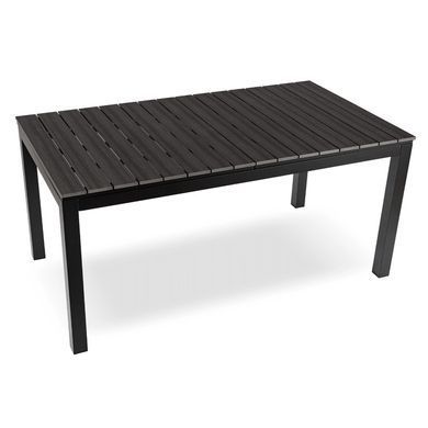 Стіл Розкладний обідній ARGOS MEBEL ELITE 160(210)х90 Темний дуб /чорний фотографія