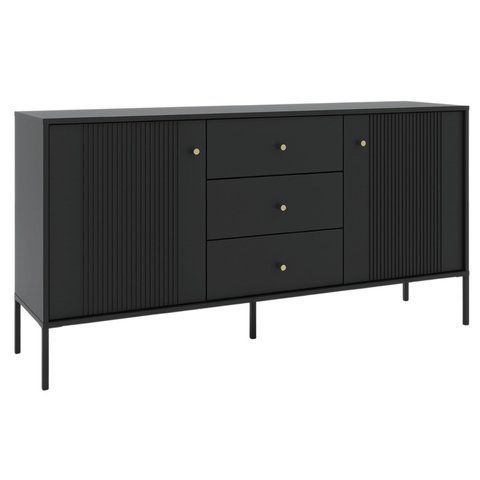 Комод MEBEL ELITE SOFT 154 Черный фотография