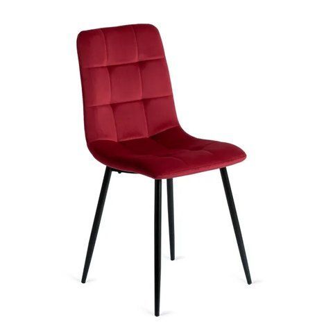 Стул бархатный MEBEL ELITE PERU Velvet, Бордовый фотография