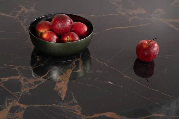 Стіл Обідній AVANGARD Signal 180X95 Чорний Мармур / Чорний фотографія