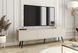 Тумба під телевізор Perfect Home Оро / Oro 3-дверна з чорними ніжками RTV175 Бежевий фотографія