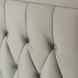 Ліжко двоспальне оксамитове MEBEL ELITE EVAN Velvet 140x200 см Сірий