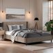 Ліжко двоспальне оксамитове 160x200 MEBEL ELITE SEWILLA Velvet Беж