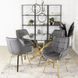 Стул бархатный поворотный MEBEL ELITE MIA Velvet Серый