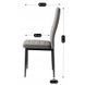 Стілець оксамитовий MEBEL ELITE NARIS Velvet Сірий