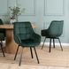 Стілець поворотний оксамитовий MEBEL ELITE LUNA Velvet Зелений