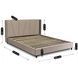 Ліжко двоспальне оксамитове 160x200 MEBEL ELITE SEWILLA Velvet Беж
