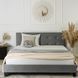 Ліжко оксамитове MEBEL ELITE BUENO Velvet 160x200 см Сірий