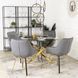 Стул бархатный поворотный MEBEL ELITE MIA Velvet Серый