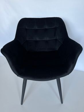 Крісло ELEGANTE Velvet Intarsio Чорний фотографія