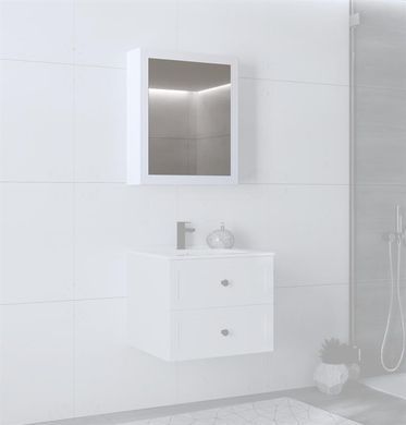 Шафка дзеркальна для ванної кімнати TORETO 70x60/1D Halmar Білий
