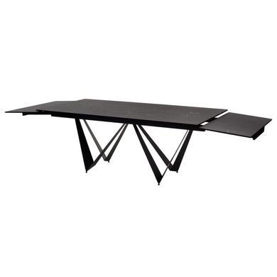Стіл розкладний FJORD BLACK MARBLE КЕРАМІКА 200-300 см Concepto Чорний фотографія