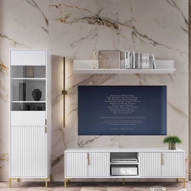 Витрина TORELLO MEBEL ELITE 190 Белый фотография