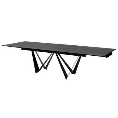 Стіл розкладний FJORD BLACK MARBLE КЕРАМІКА 200-300 см Concepto Чорний фотографія