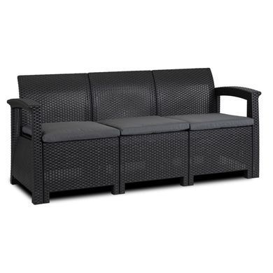 Комплект садових меблів MEBEL ELITE BRANDON Чорний