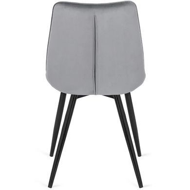 Стул бархатный MEBEL ELITE RIO Velvet, Серый фотография