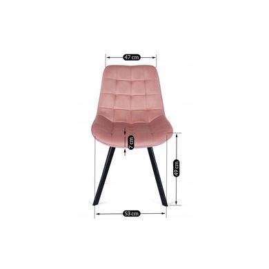 Стілець оксамитовий MEBEL ELITE RICK Velvet Рожевий фотографія