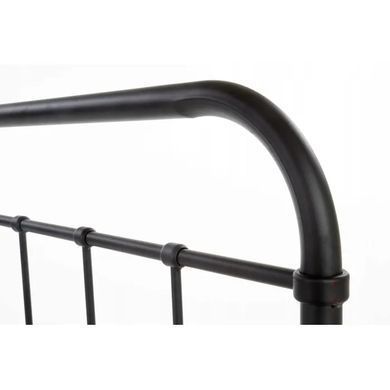 Кровать односпальная металлическая 90x200 см MEBEL ELITE PABLO черный фотография
