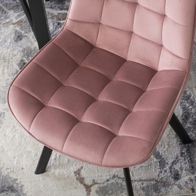 Стілець оксамитовий MEBEL ELITE RICK Velvet Рожевий фотографія