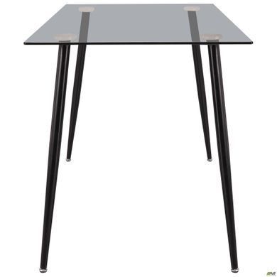 Стол Umberto AMF 120X70 Черный/стекло тонированное серое фотография