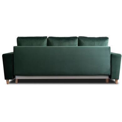 Диван 3-х местный бархатный MEBEL ELITE EMIL Velvet 230 см Зеленый фотография