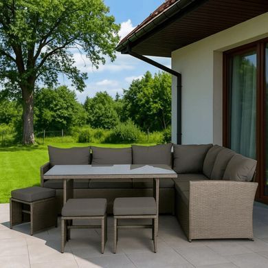 Комплект садових меблів MEBEL ELITE GEORGIA Сірий