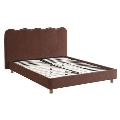 Ліжко двоспальне MEBEL ELITE IZMIR 160x200 см Рудий фотографія
