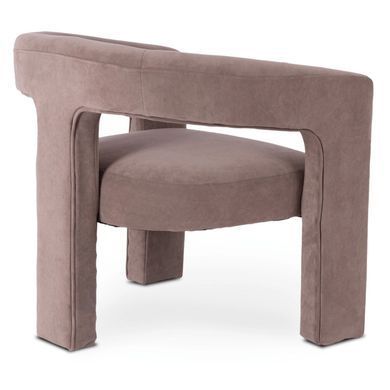Крісло м'яке MEBEL ELITE LILLE Velvet Коричневий фотографія