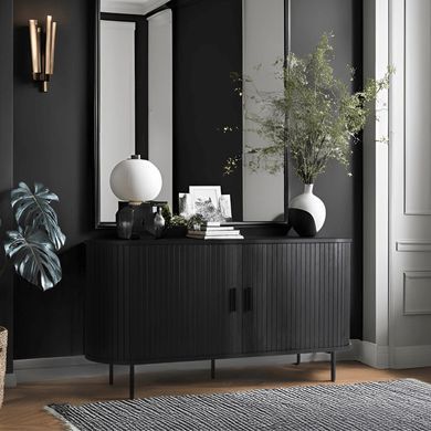 Комод MEBEL ELITE TRISH 140 Черный фотография