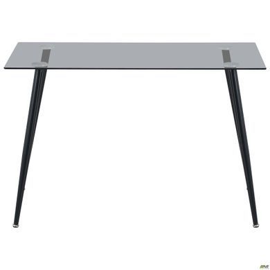 Стол Umberto AMF 120X70 Черный/стекло тонированное серое фотография