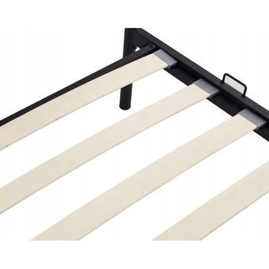 Кровать односпальная металлическая 90x200 см MEBEL ELITE PABLO черный фотография