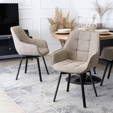 Стілець поворотний MEBEL ELITE LUNA 2 Бежевий фотографія