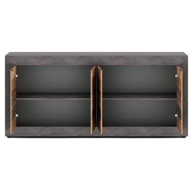 Комод MEBEL ELITE BLAGO 2 180 сірий/необроблений дуб фотографія