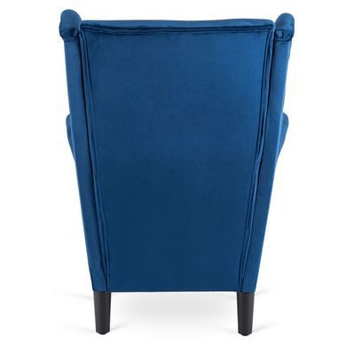 Кресло мягкое бархатное MEBEL ELITE KLARIS 2 Velvet Синий фотография