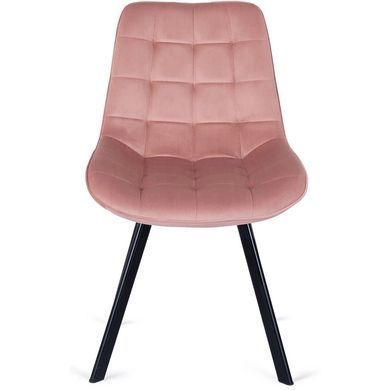 Стілець оксамитовий MEBEL ELITE RICK Velvet Рожевий фотографія
