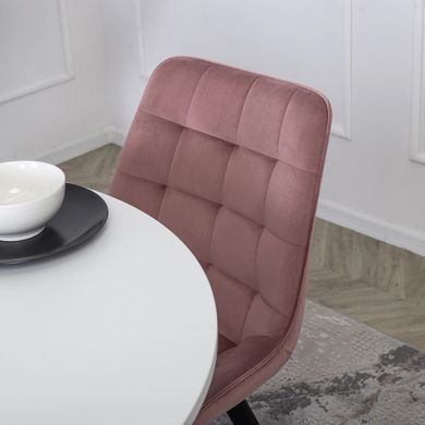 Стілець оксамитовий MEBEL ELITE RICK Velvet Рожевий фотографія