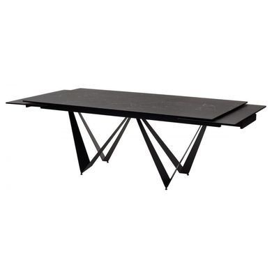 Стіл розкладний FJORD BLACK MARBLE КЕРАМІКА 200-300 см Concepto Чорний фотографія