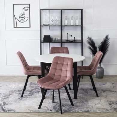 Стілець оксамитовий MEBEL ELITE RICK Velvet Рожевий фотографія