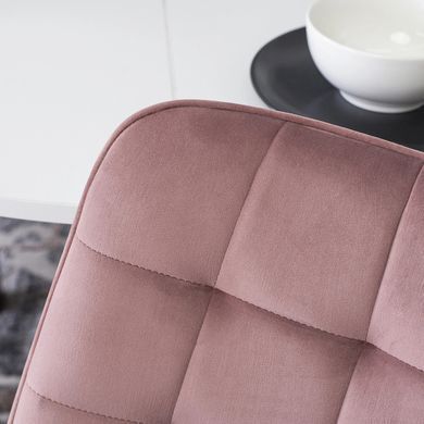 Стілець оксамитовий MEBEL ELITE RICK Velvet Рожевий фотографія