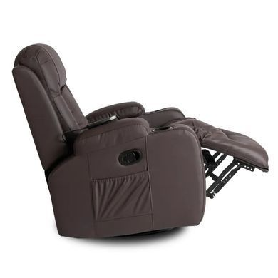 Масажне крісло MEBEL ELITE BOX екошкіра Темно-коричневий фотографія