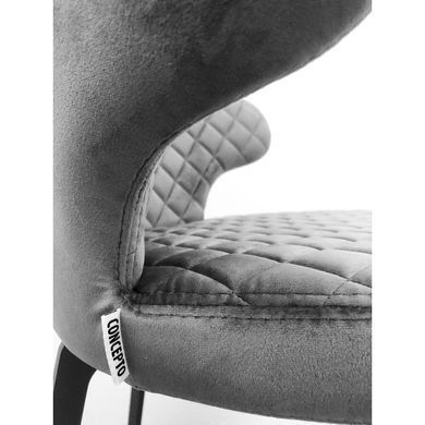 Барный стул KEEN Velvet Concepto Стил Грей фотография