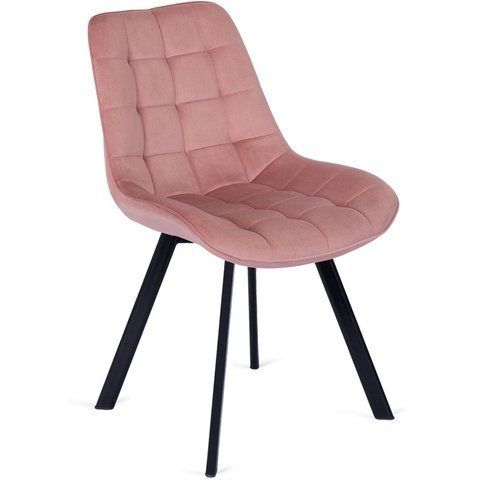 Стілець оксамитовий MEBEL ELITE RICK Velvet Рожевий фотографія