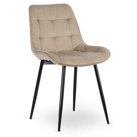 Стул бархатный MEBEL ELITE CHRIS Velvet Беж фотография