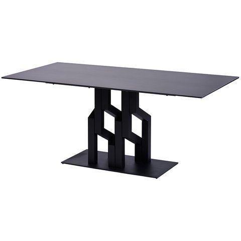 Стіл обідній ETNA LOFTY BLACK Concepto 180x90&nbsp;Кераміка Чорний фотографія