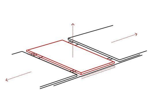 Стіл розкладний DOLCE Ceramic Signal 180(240)x95 Сірий Мармур / Горіх фотографія