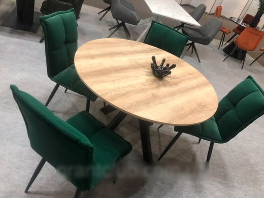 Стол раскладной TML-660 VETRO 120x120 Дуб Сонома фотография