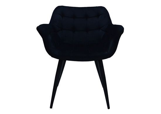 Крісло ELEGANTE Velvet Intarsio Чорний фотографія