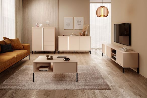 Комод високий Perfect Home Даст / Dast 2-дверний з 2 шухлядами 2D2S/104 Беж фотографія