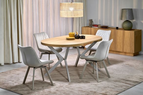 Стол раскладной PERONI Halmar 100(250)х100 Дуб гикори/кашемир фотография